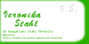 veronika stahl business card